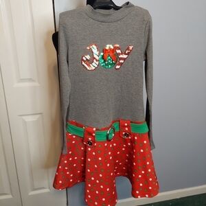 Pink & Violet Girls Sequin Christmas Dress Size Large